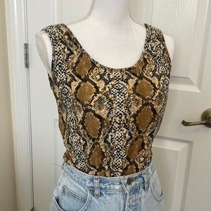 Snake Print Body Suit!